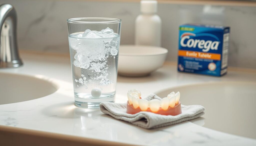 Čišćenje zubnih proteza sa Corega tabletama Čišćenje zubnih proteza sa Corega tabletama